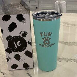 Fur Mama Teal Tumbler